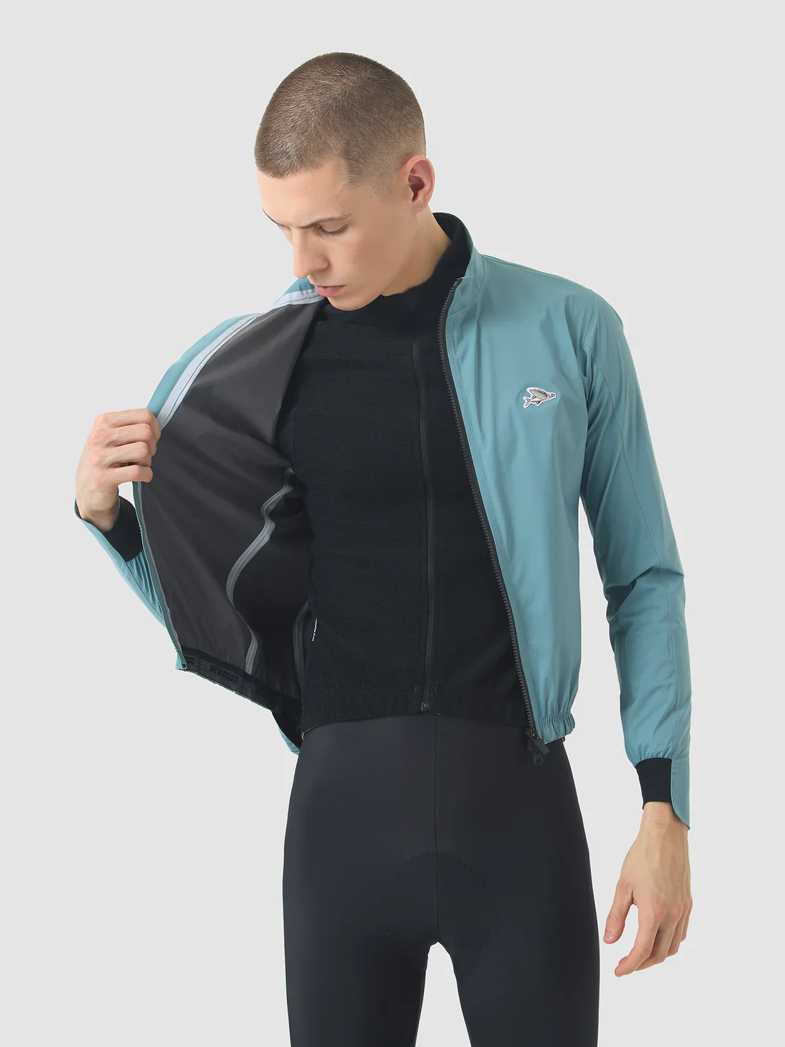 CAFE DU CYCLISTE Suzette Rain Jacket - Deep Water - Image 3