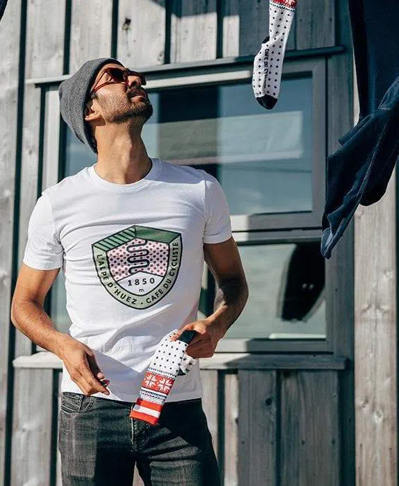 CAFE DU CYCLISTE Col Series Tshirt - Alpe D'Huez - Image 4