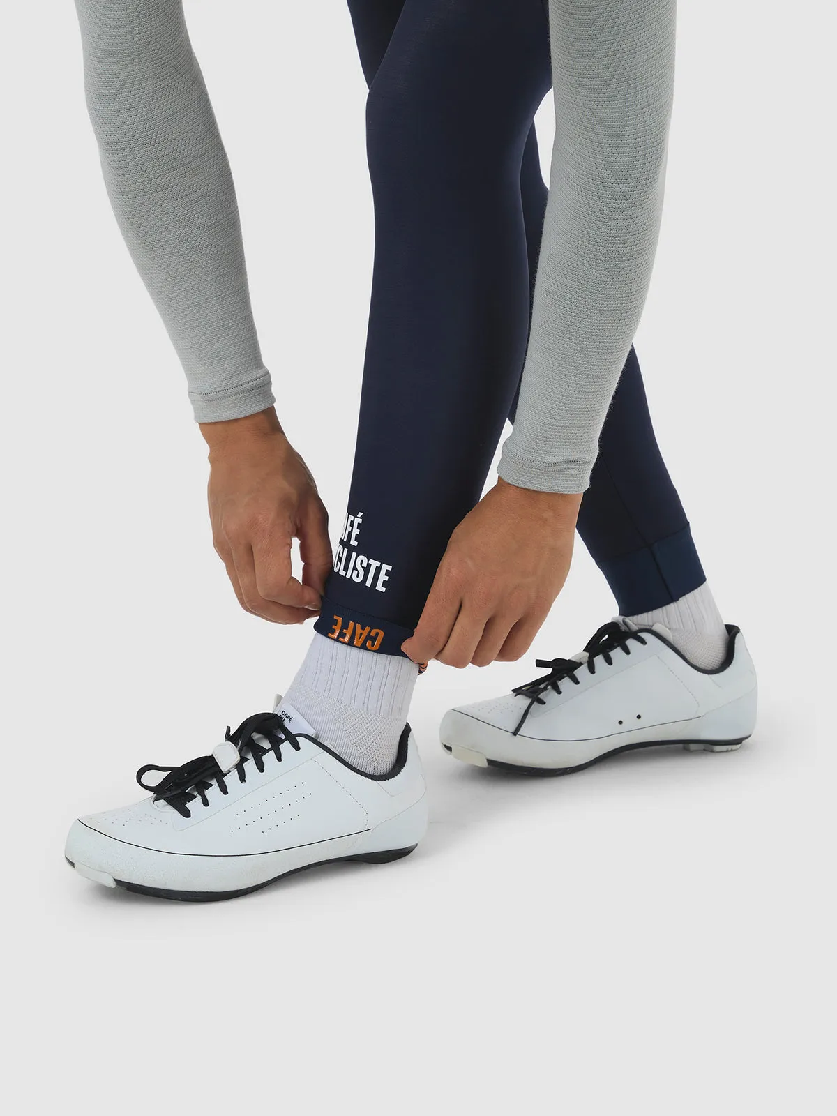 CAFE DU CYCLISTE Theresa Brushed Women Tights - Navy - Image 4