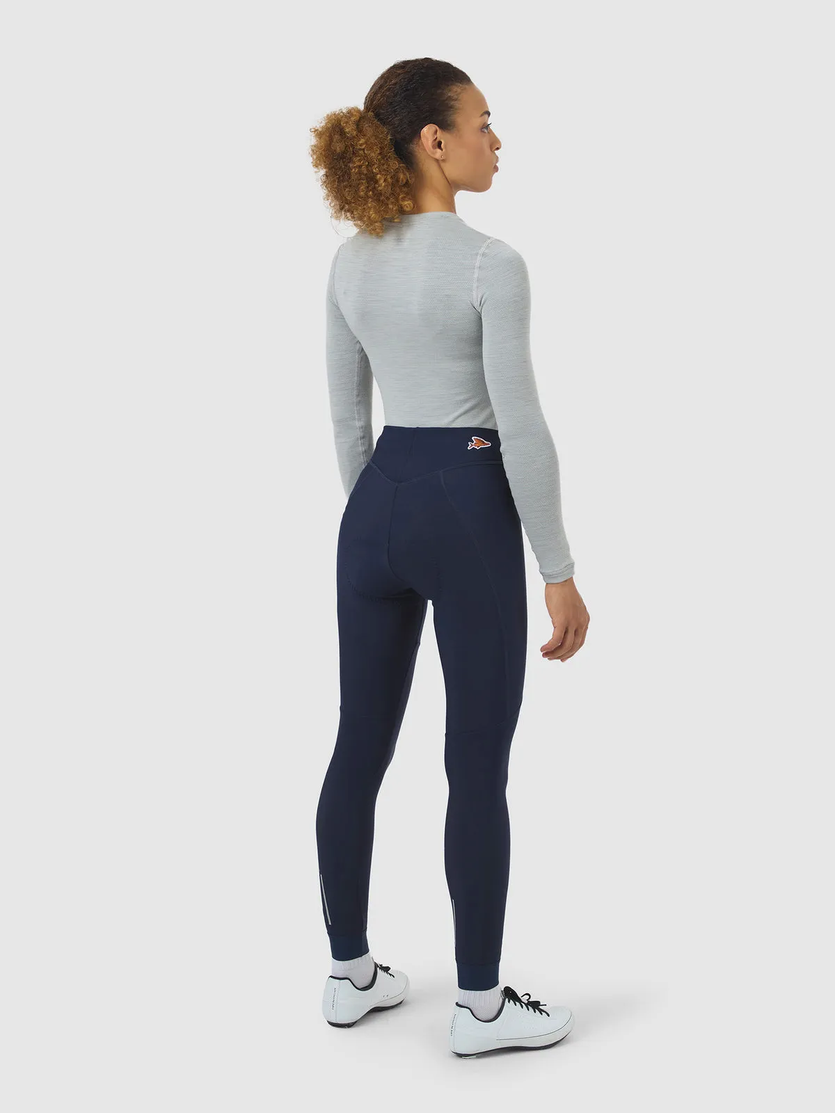 CAFE DU CYCLISTE Theresa Brushed Women Tights - Navy - Image 5