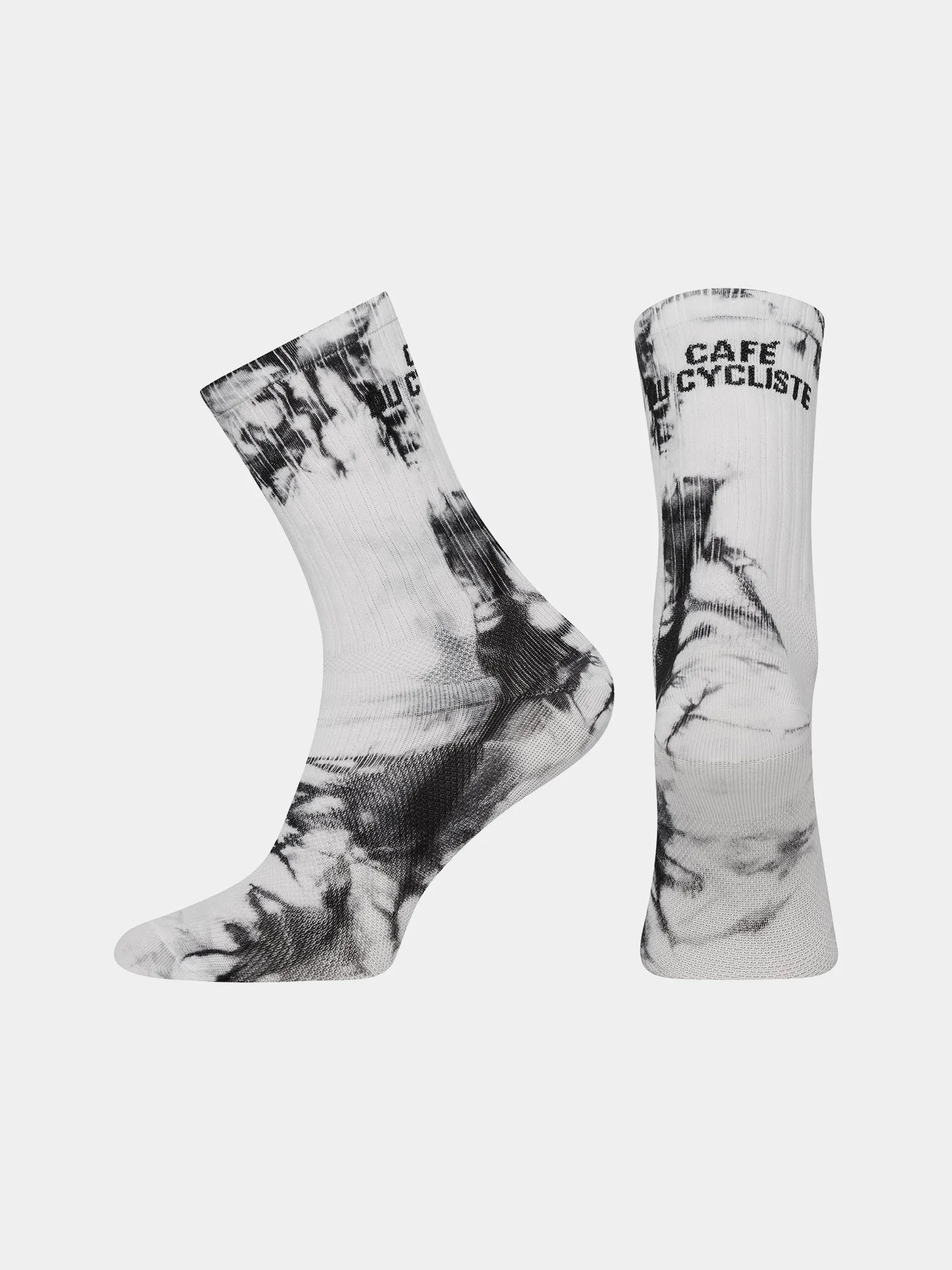 CAFÉ DU CYCLISTE Tie Dye Socks - Black - Image 3