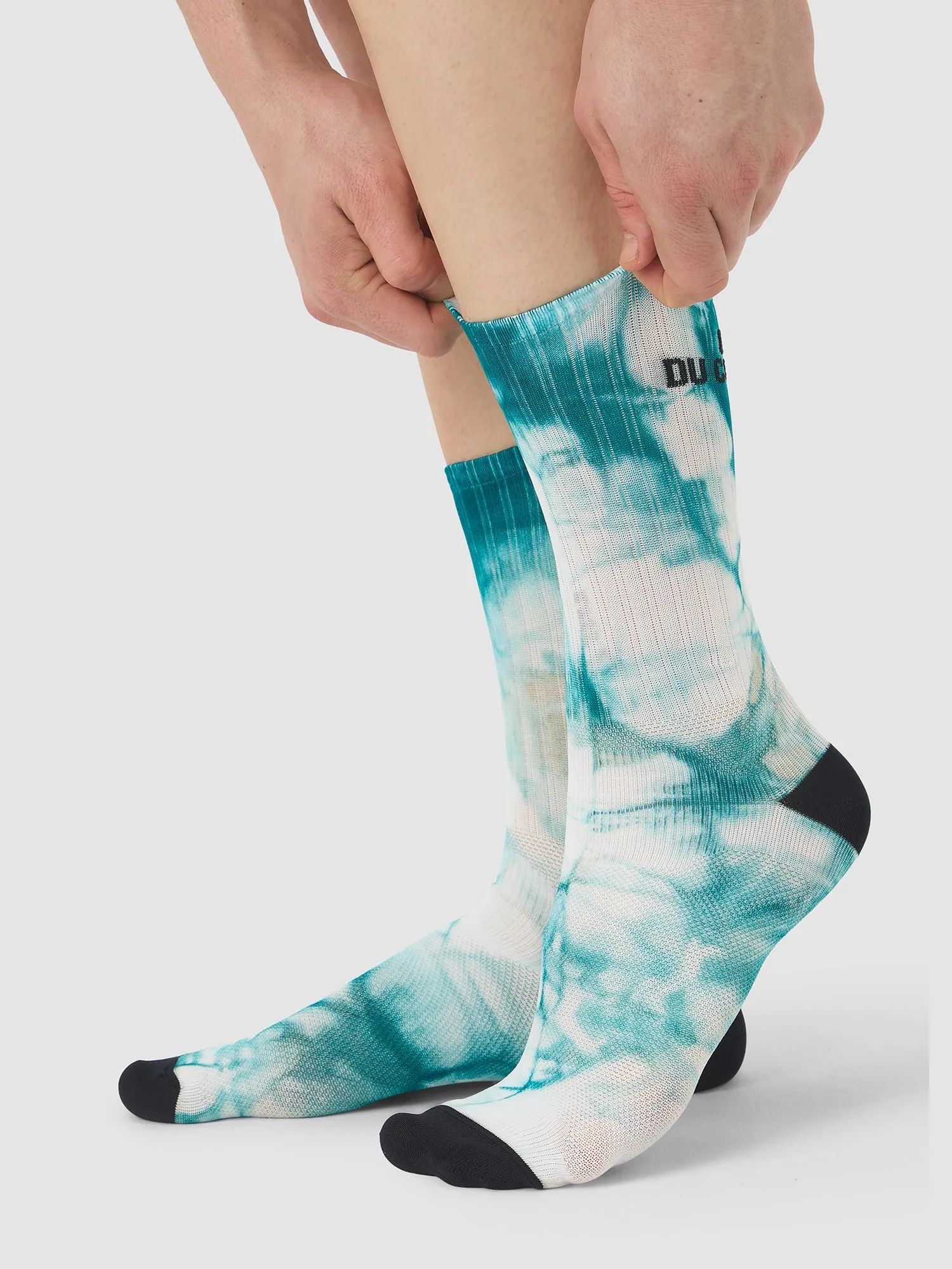 CAFÉ DU CYCLISTE Tie Dye Socks - Dark Sea - Image 5