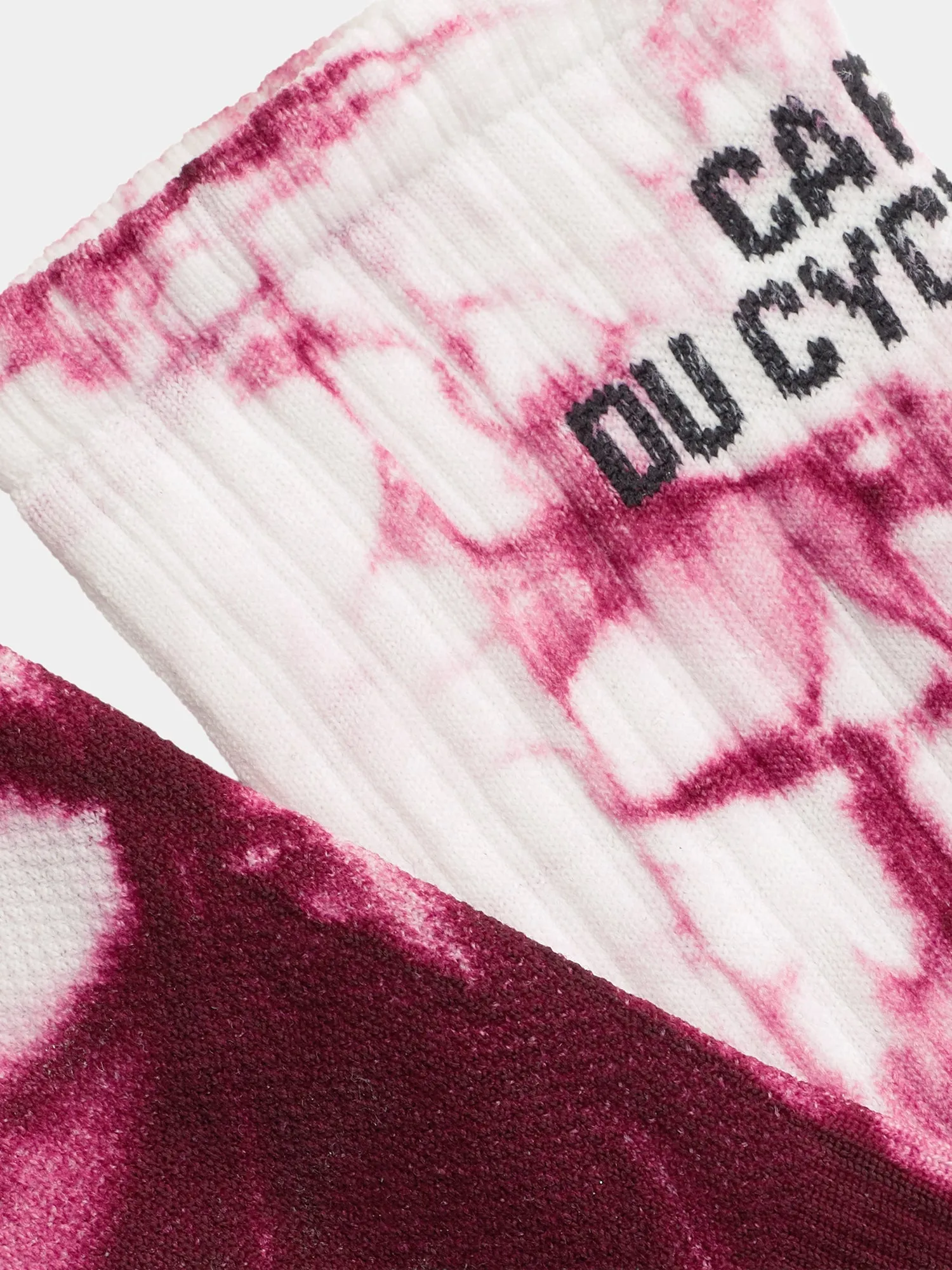 CAFÉ DU CYCLISTE Tie Dye Socks - Ultra Violet - Image 3