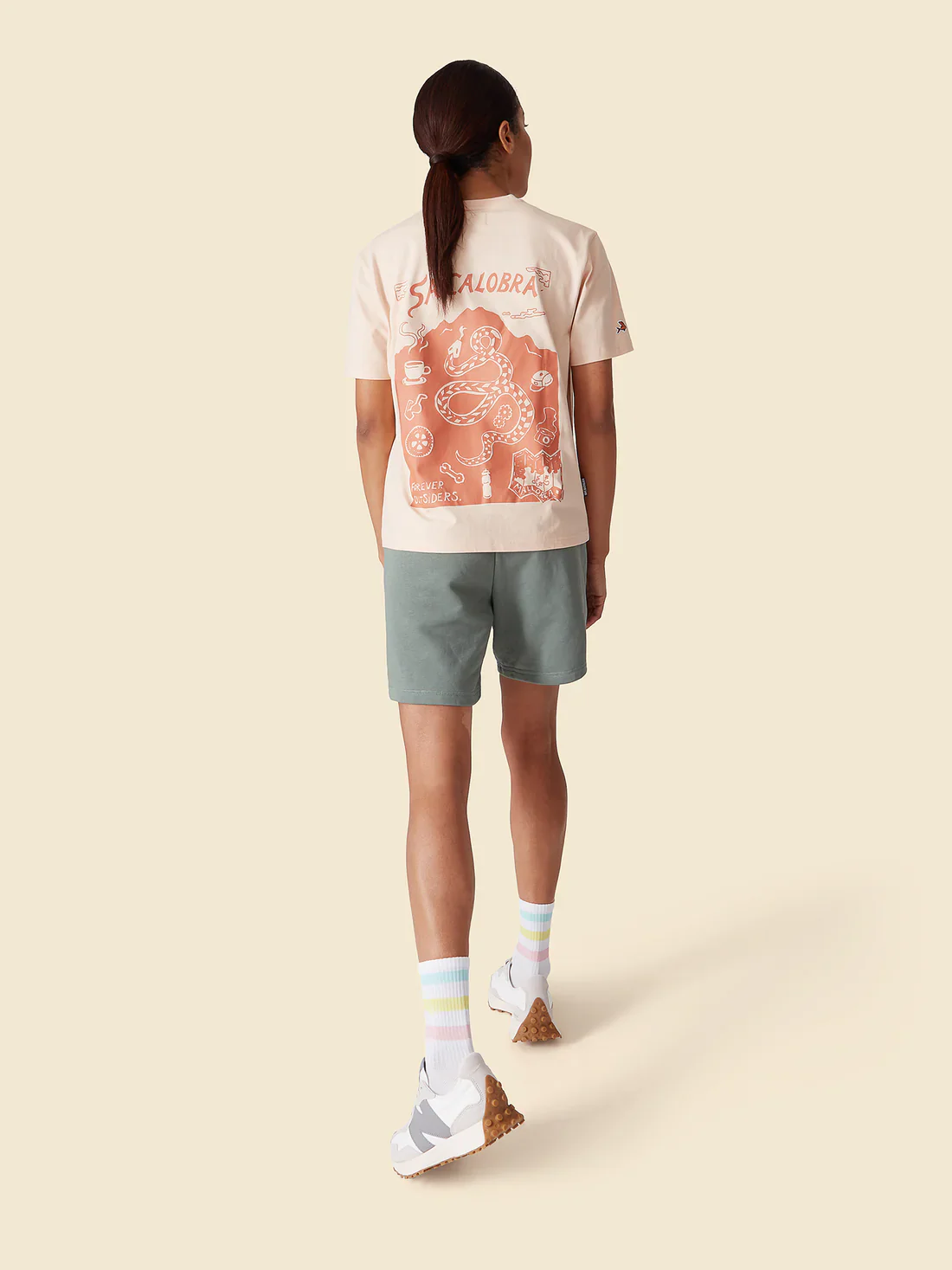 CAFE DU CYCLISTE TShirt Col Sa Calobra - Sand - Image 3