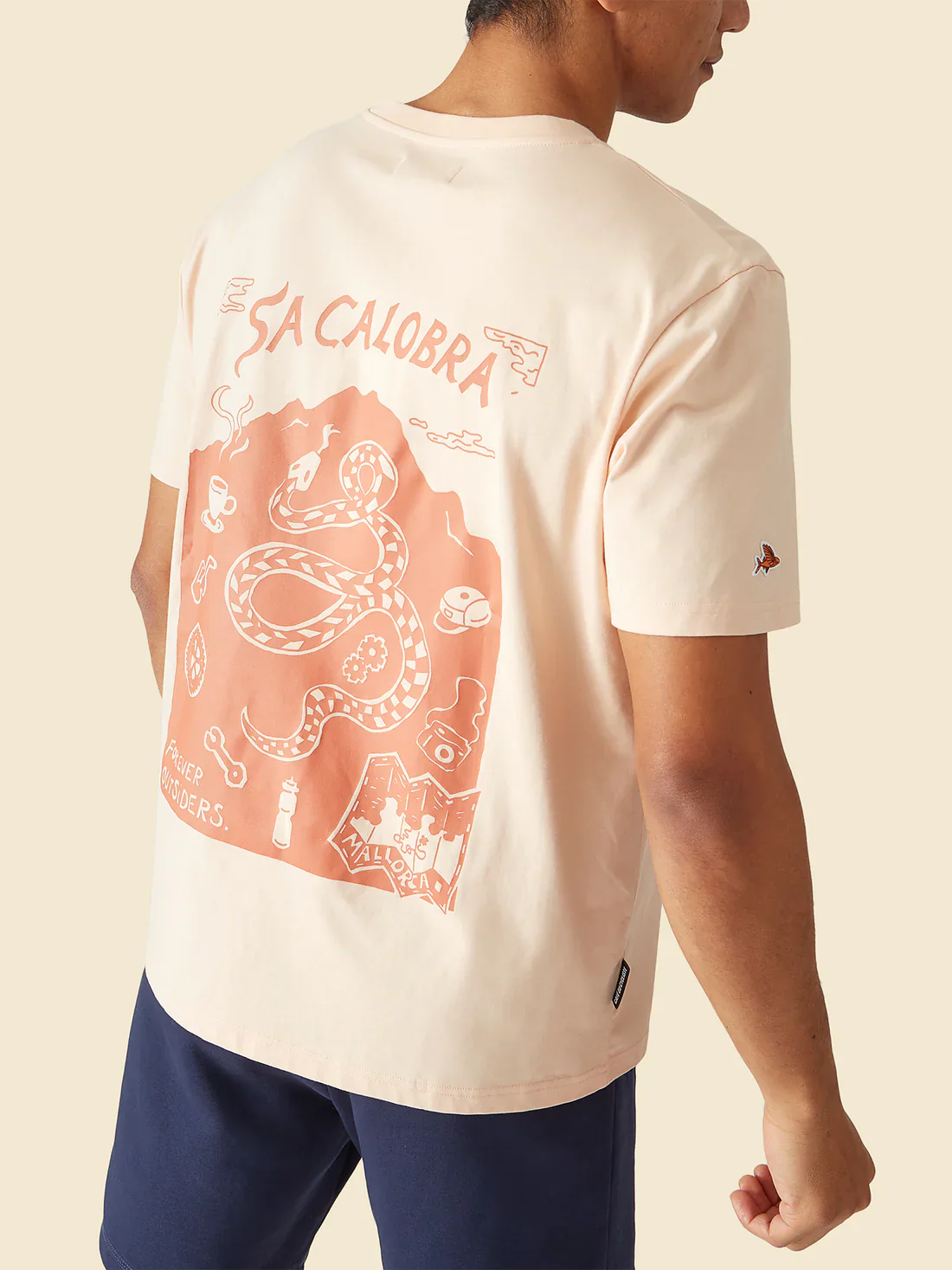 CAFE DU CYCLISTE TShirt Col Sa Calobra - Sand - Image 4