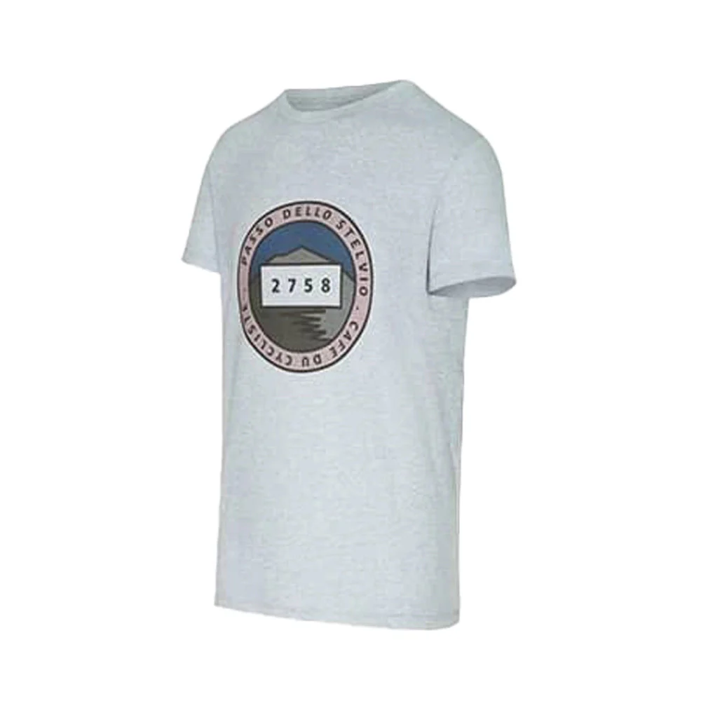 CAFE DU CYCLISTE  TShirt Stelvio - Heather Ice Blue - Image 3