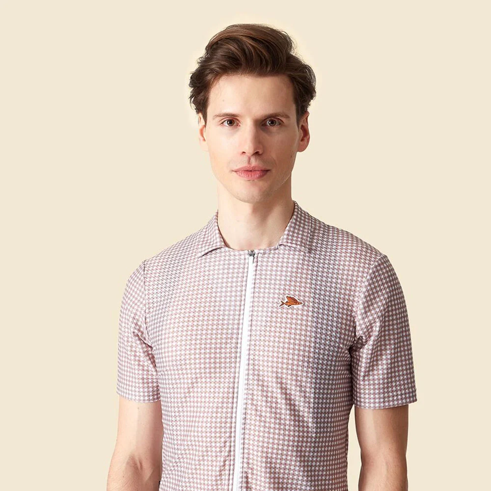 CAFE DU CYCLISTE Unisex Cycling Shirt Claudine - Oyster Grey - Image 4