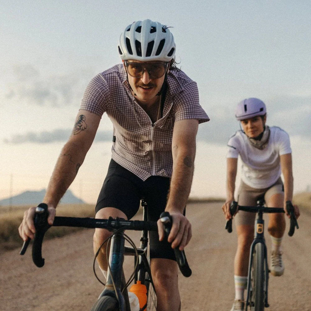 CAFE DU CYCLISTE Unisex Cycling Shirt Claudine - Oyster Grey - Image 6