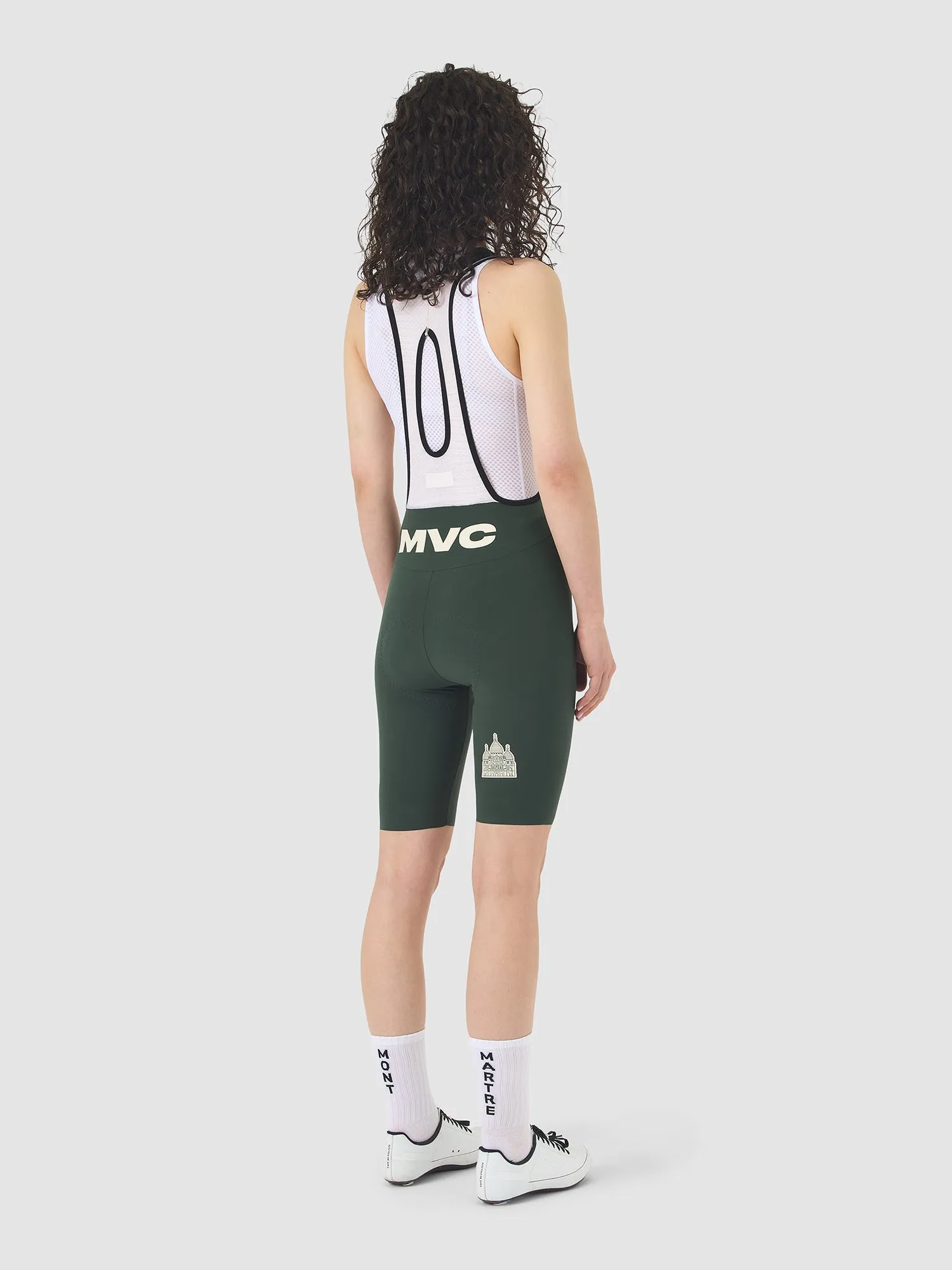 CAFÉ DU CYCLISTE Victoire MVC Women Bib Short - Dark Green - Image 4