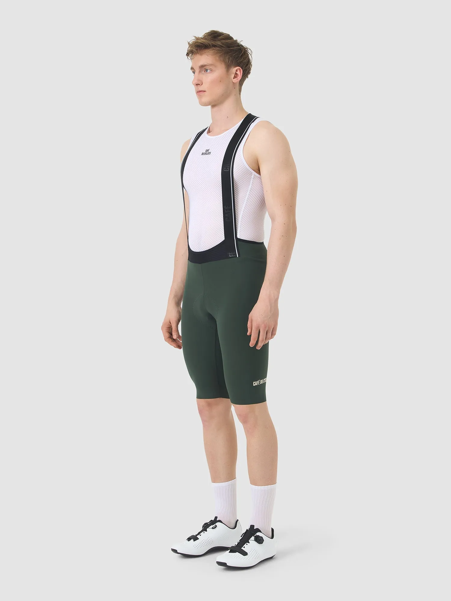 CAFÉ DU CYCLISTE Victoire MVC Bib Short - Dark Green - Image 3