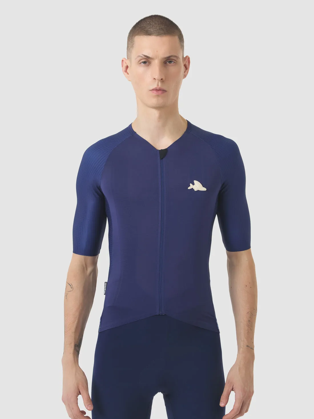 CAFE DU CYCLISTE Vinciane Super Light Jersey - Navy - Image 4