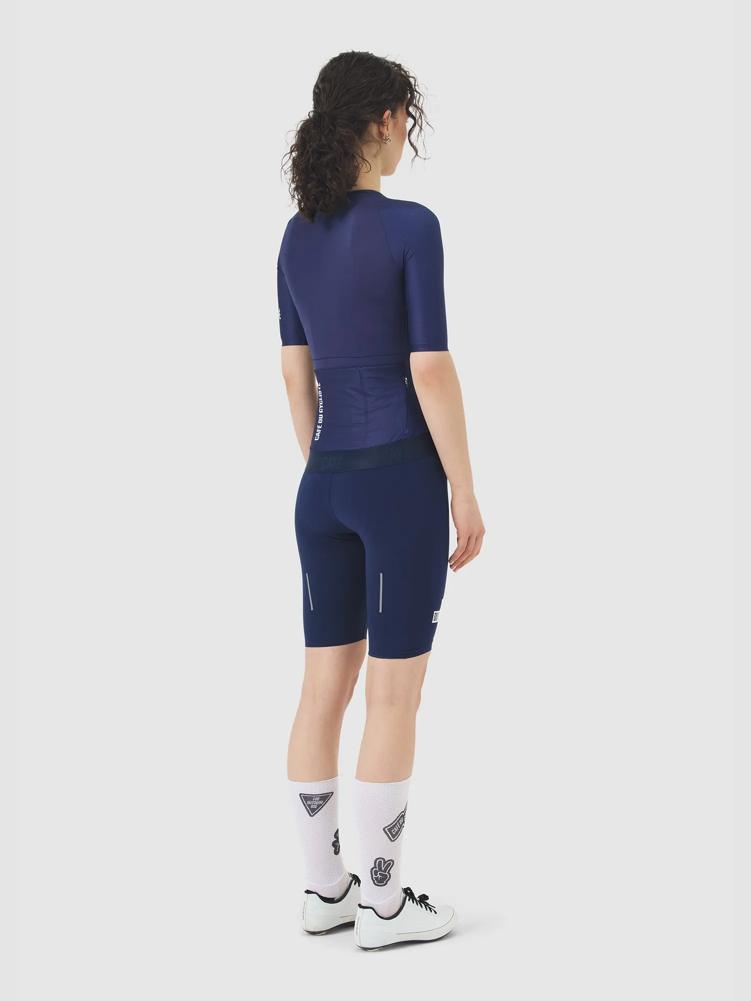 CAFE DU CYCLISTE Vinciane Super Light Women Jersey - Navy - Image 4