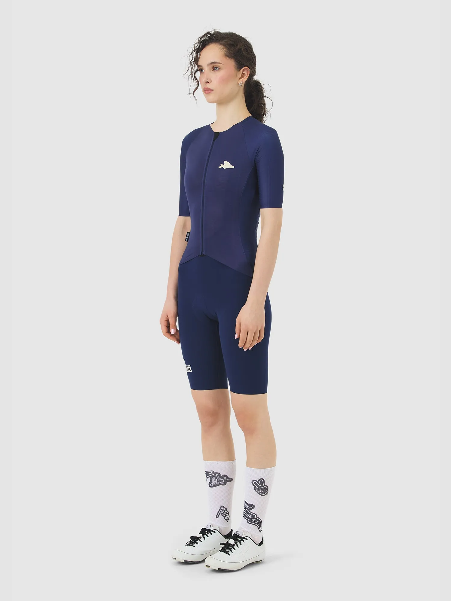 CAFE DU CYCLISTE Vinciane Super Light Women Jersey - Navy - Image 5
