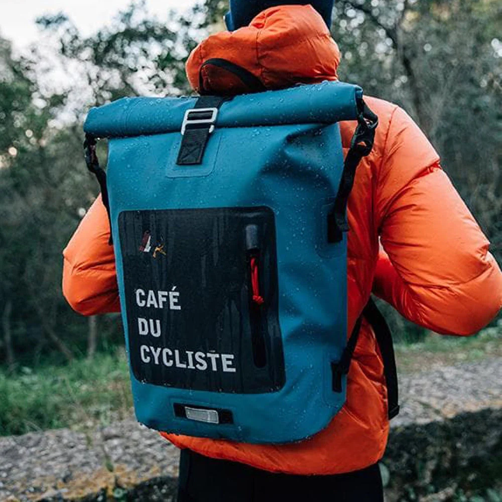CAFE DU CYCLISTE Waterproof Backpack - Blue - Image 3