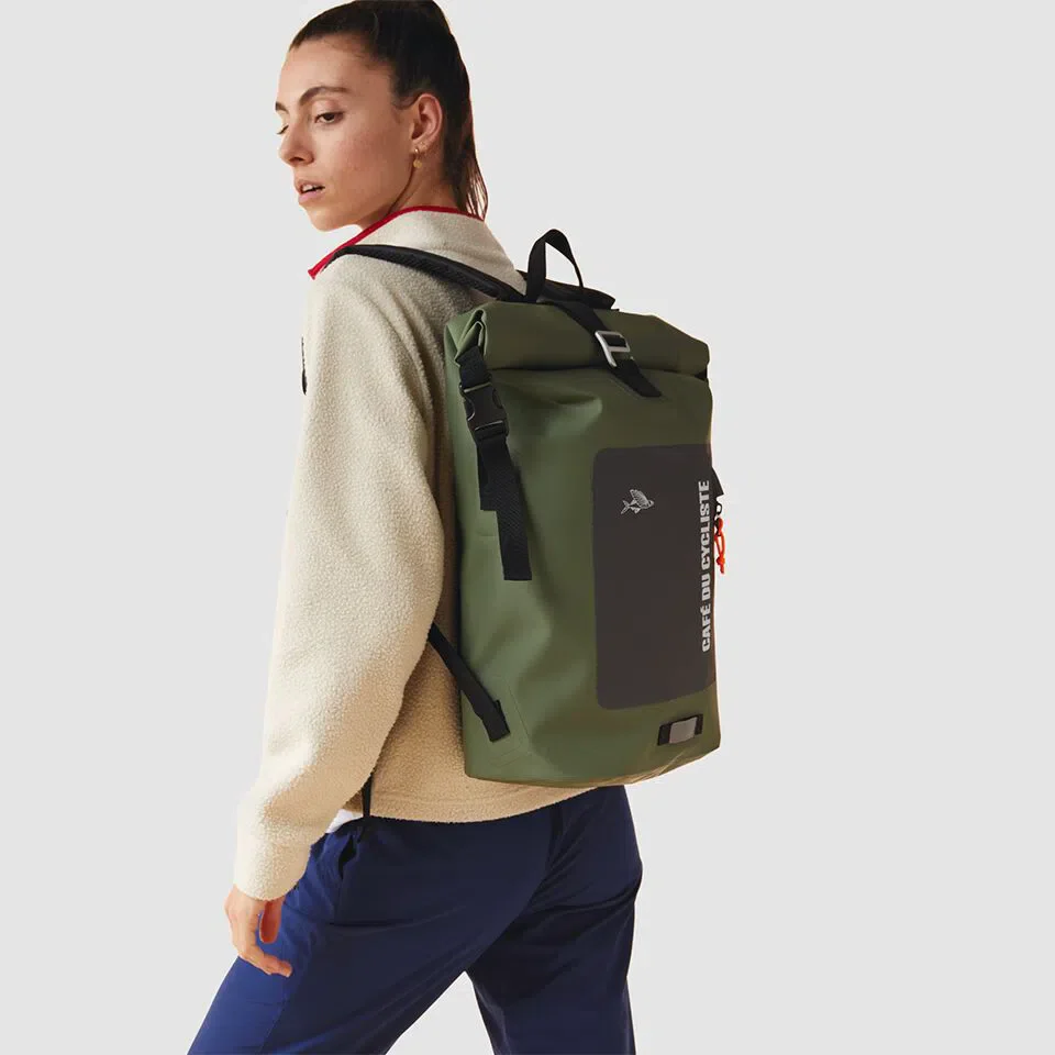 CAFE DU CYCLISTE Waterproof Backpack 25/30L - Khaki - Image 3