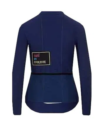 CAFE DU CYCLISTE Audrey Long Sleeve Women Jersey - Navy - Image 2