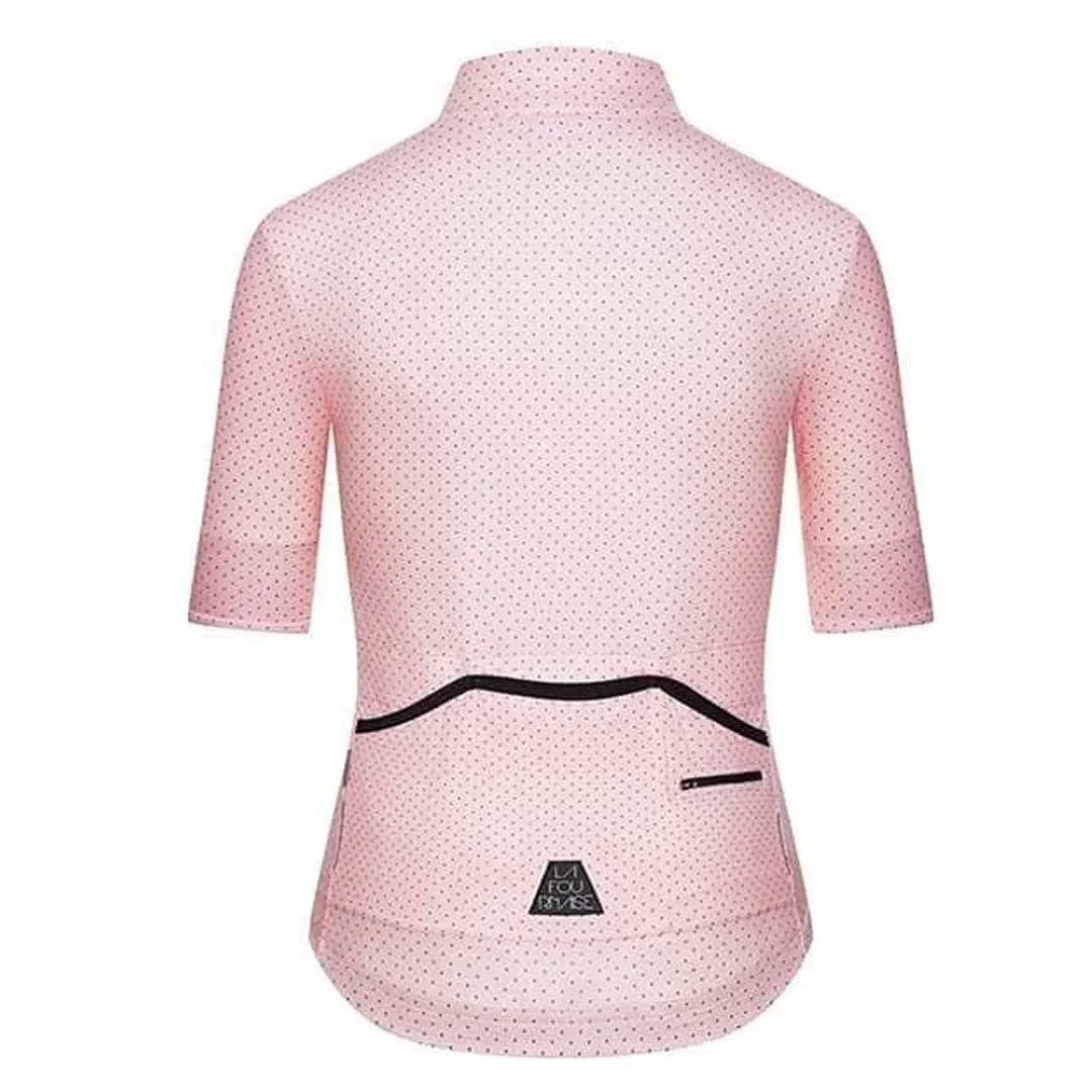 CAFE DU CYCLISTE  Women Jersey Fleurette - Guimauve Pink - Image 2