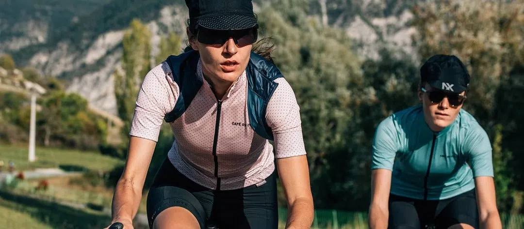 CAFE DU CYCLISTE  Women Jersey Fleurette - Guimauve Pink - Image 3