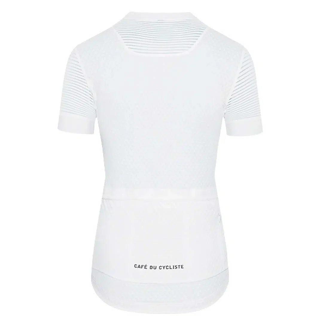 CAFE DU CYCLISTE Micheline Ultralight Cycling Women Jersey - White - Image 2