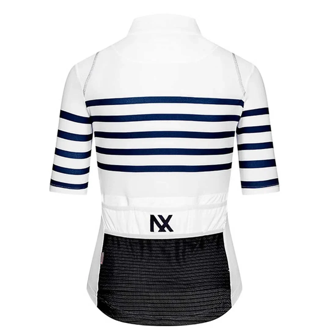 CAFE DU CYCLISTE Mona Women Cycling Jersey - White Classic - Image 2