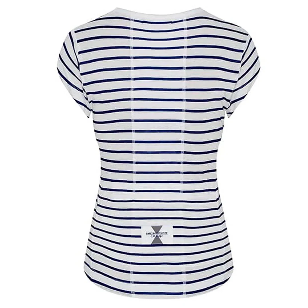 CAFE DU CYCLISTE  Pauline Gravel Cycling Women Jersey - Mariniere - Image 2