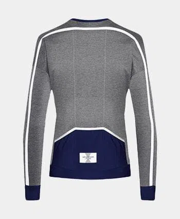 CAFE DU CYCLISTE Sylvie Long Sleeve Women Jersey - Grey - Image 3