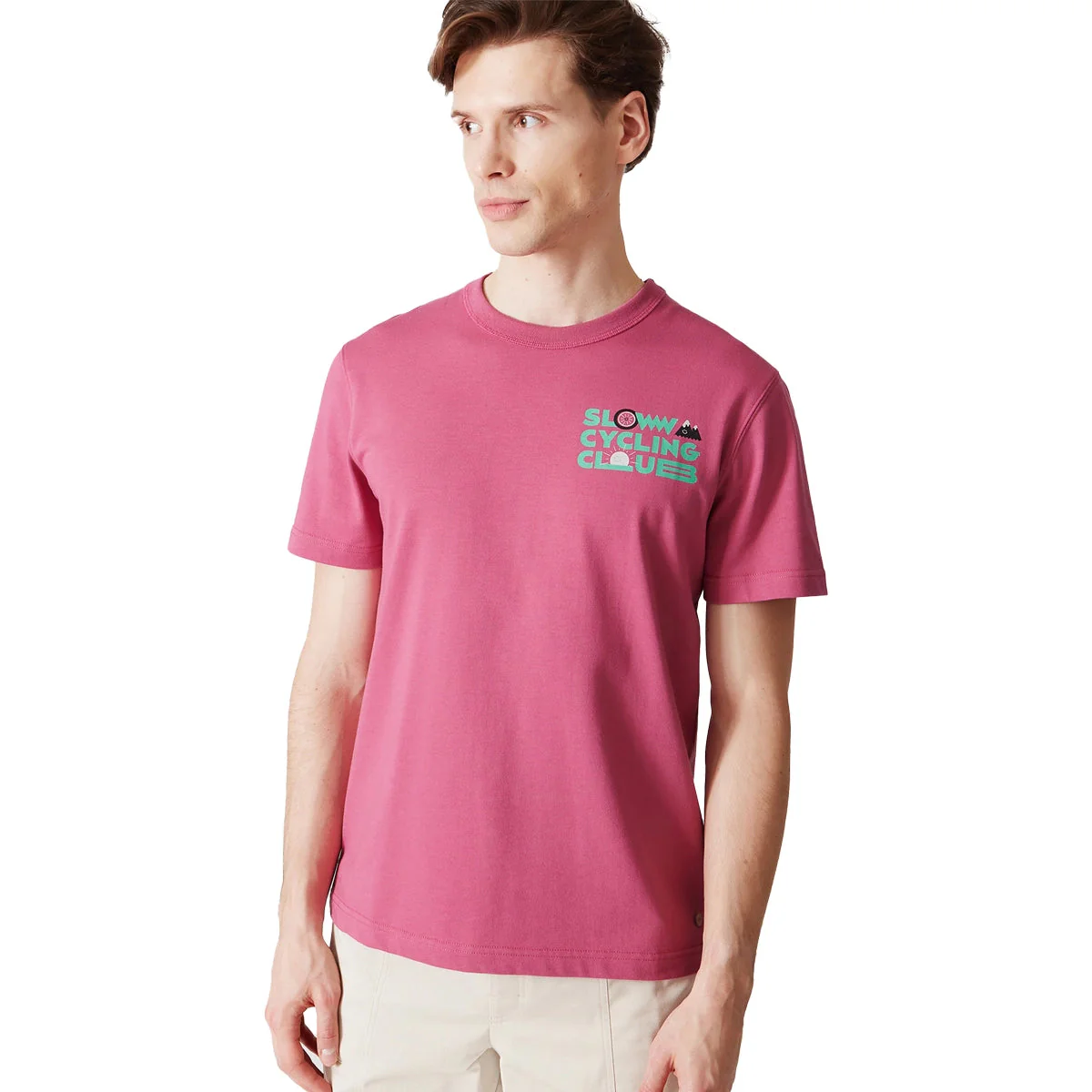 CAFE DU CYCLISTE X FAGUO Lugny Tshirt  - Slow Pink - Image 3
