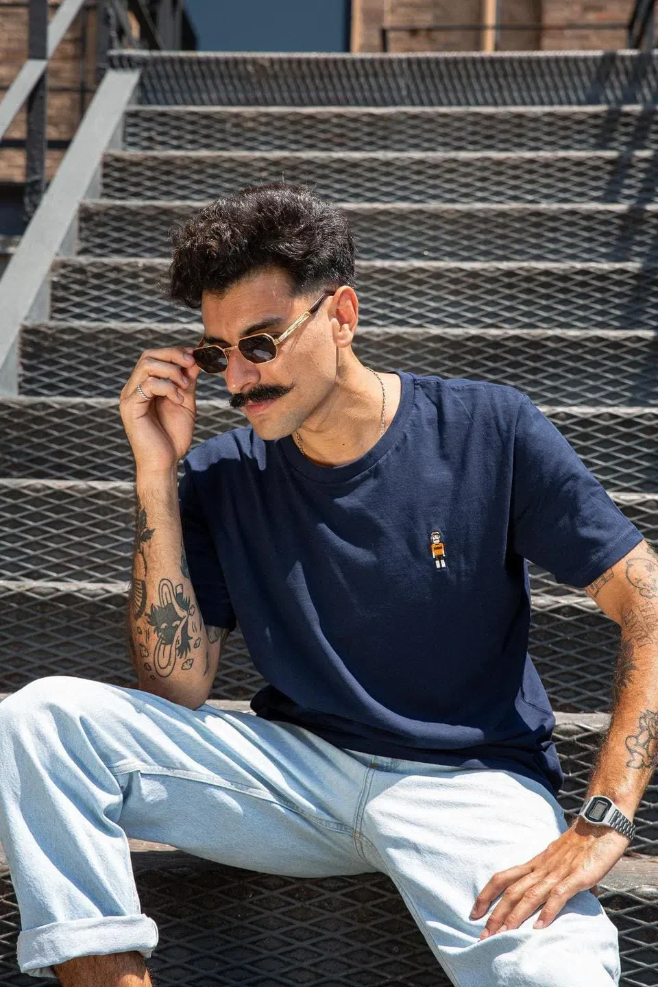 CIKKEL Molteni Tshirt - Navy - Image 3