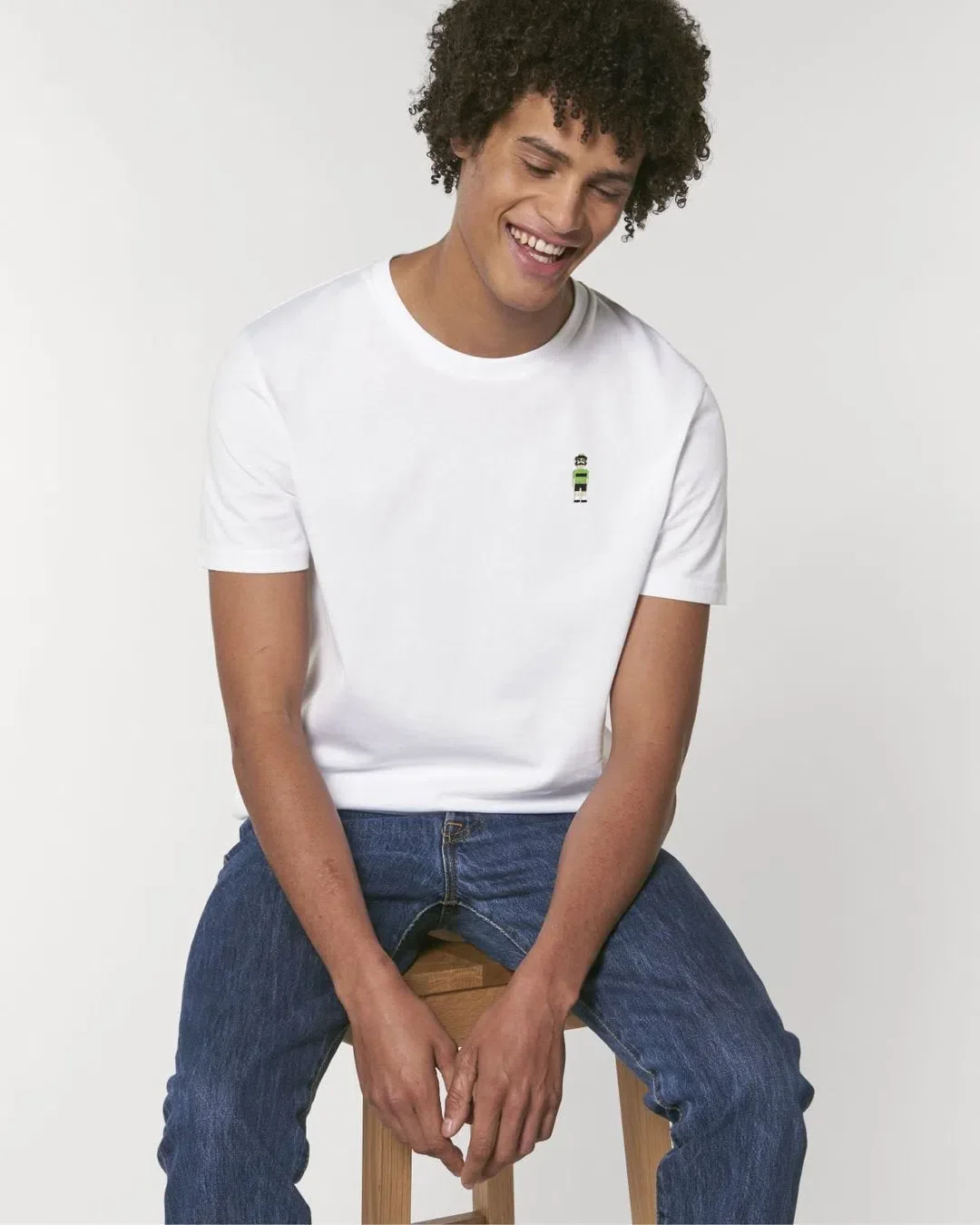 CIKKEL The Green Jersey Tshirt - White - Image 3