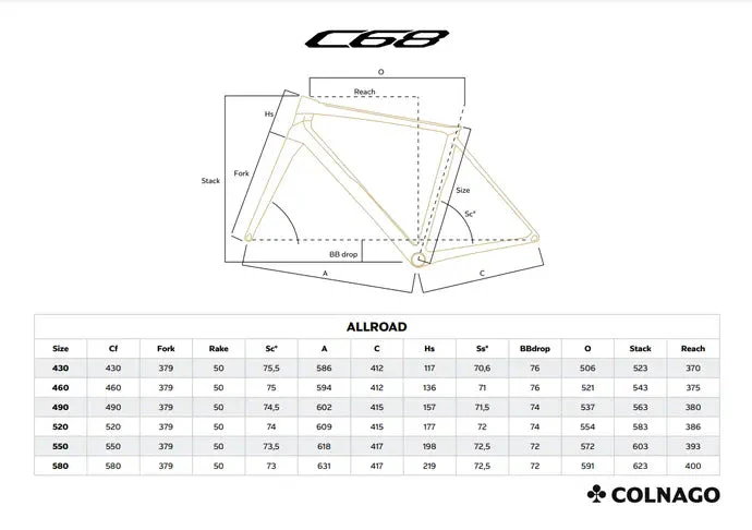 Colnago C68 All Road Frameset Cockpit included - Black/Black HRBK - Image 5