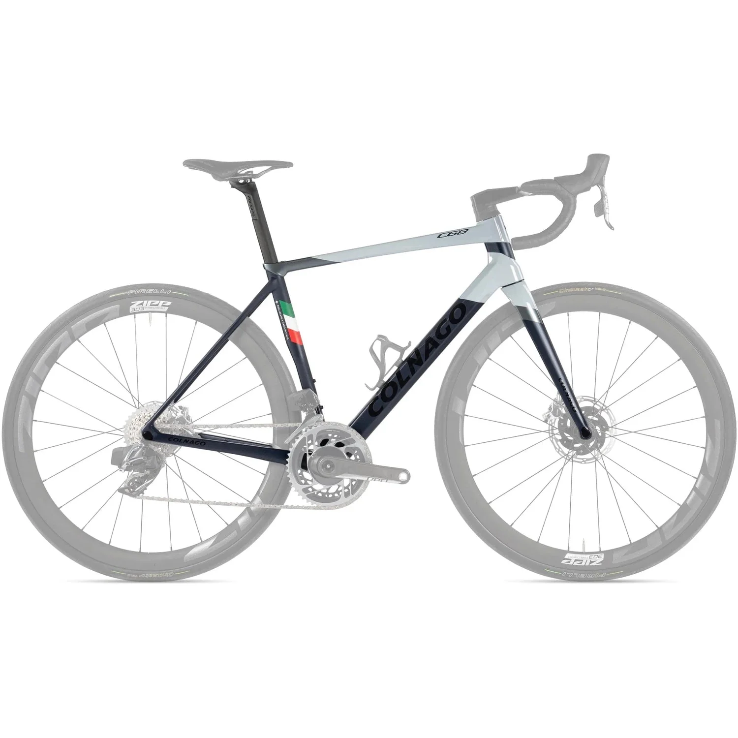 COLNAGO C68 All Road Frameset Cockpit not Included - Grey/Blue HABG