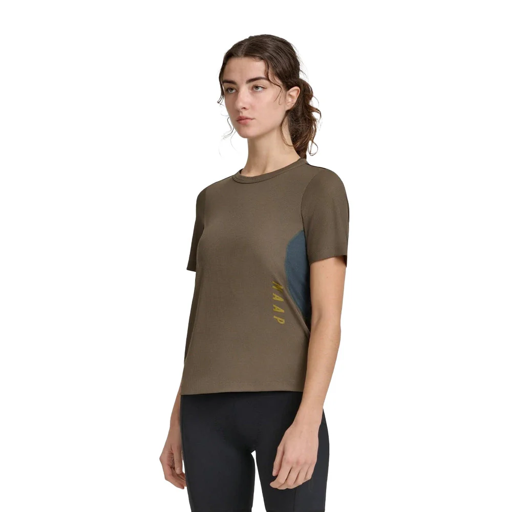 MAAP Alt Road Ride Women Tee 3.0 - Burnt Olive - Image 2