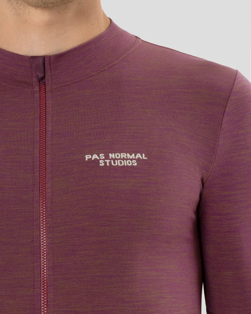PAS NORMAL STUDIOS ESCAPISM Knit SS Jersey - Dark Red - Image 3