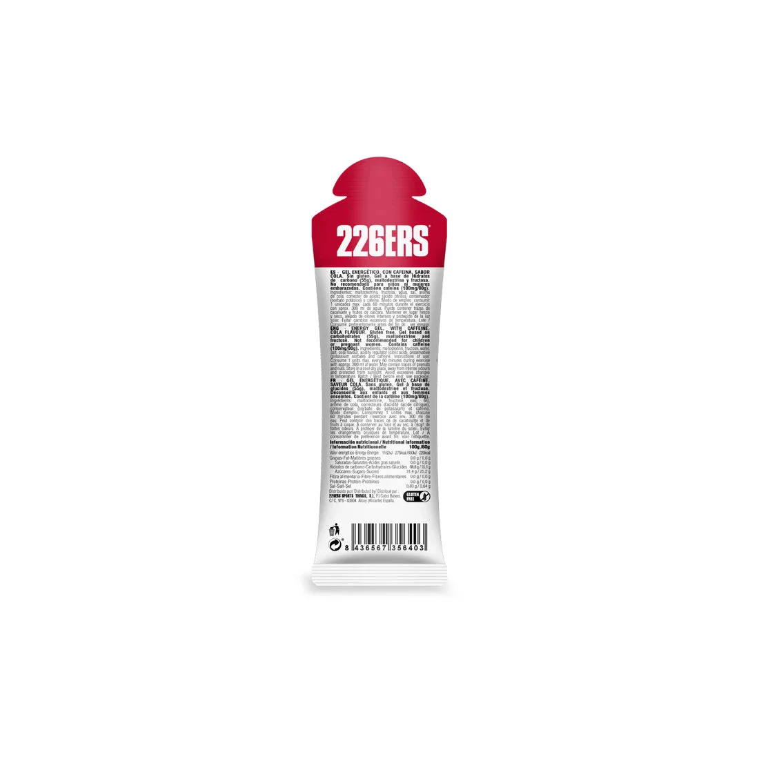 226ERS High Fructose Gel - Cola / 100mg Caffeine - Image 2