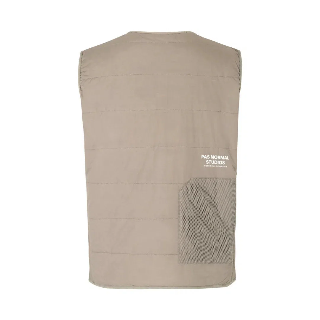 PAS NORMAL STUDIOS Off Race  Thermal Gilet - Beige - Image 3