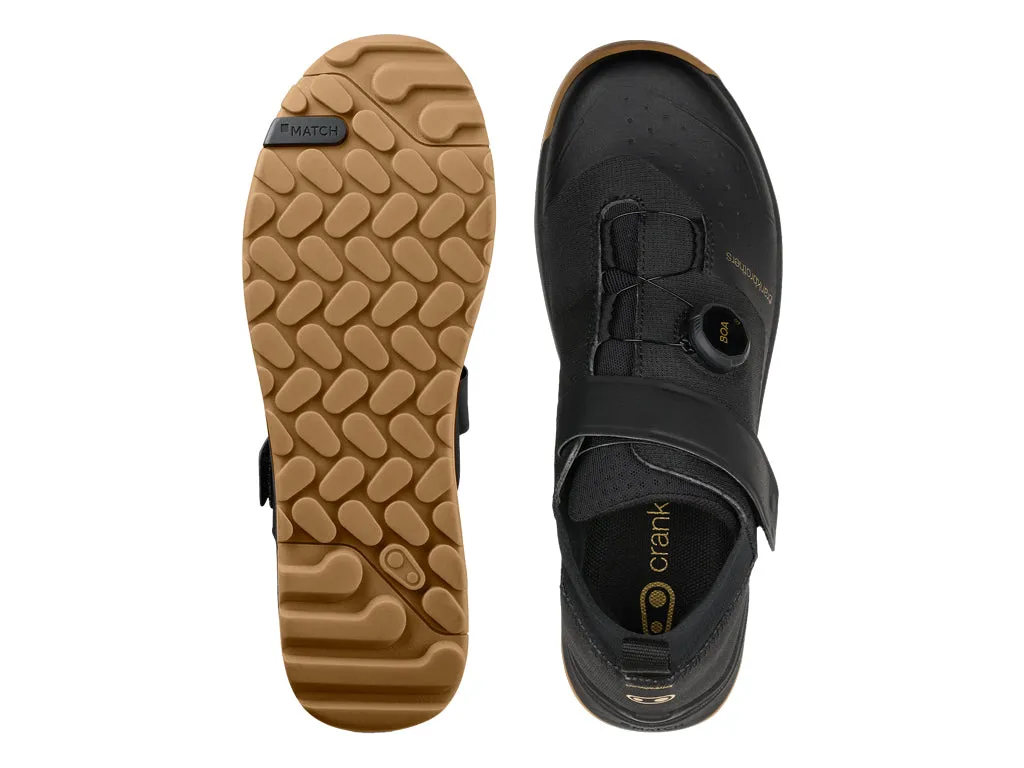 CRANK BROTHERS STAMP TRAIL BOA Mountain Cycling Shoes - BLACK/GOLD - Image 4