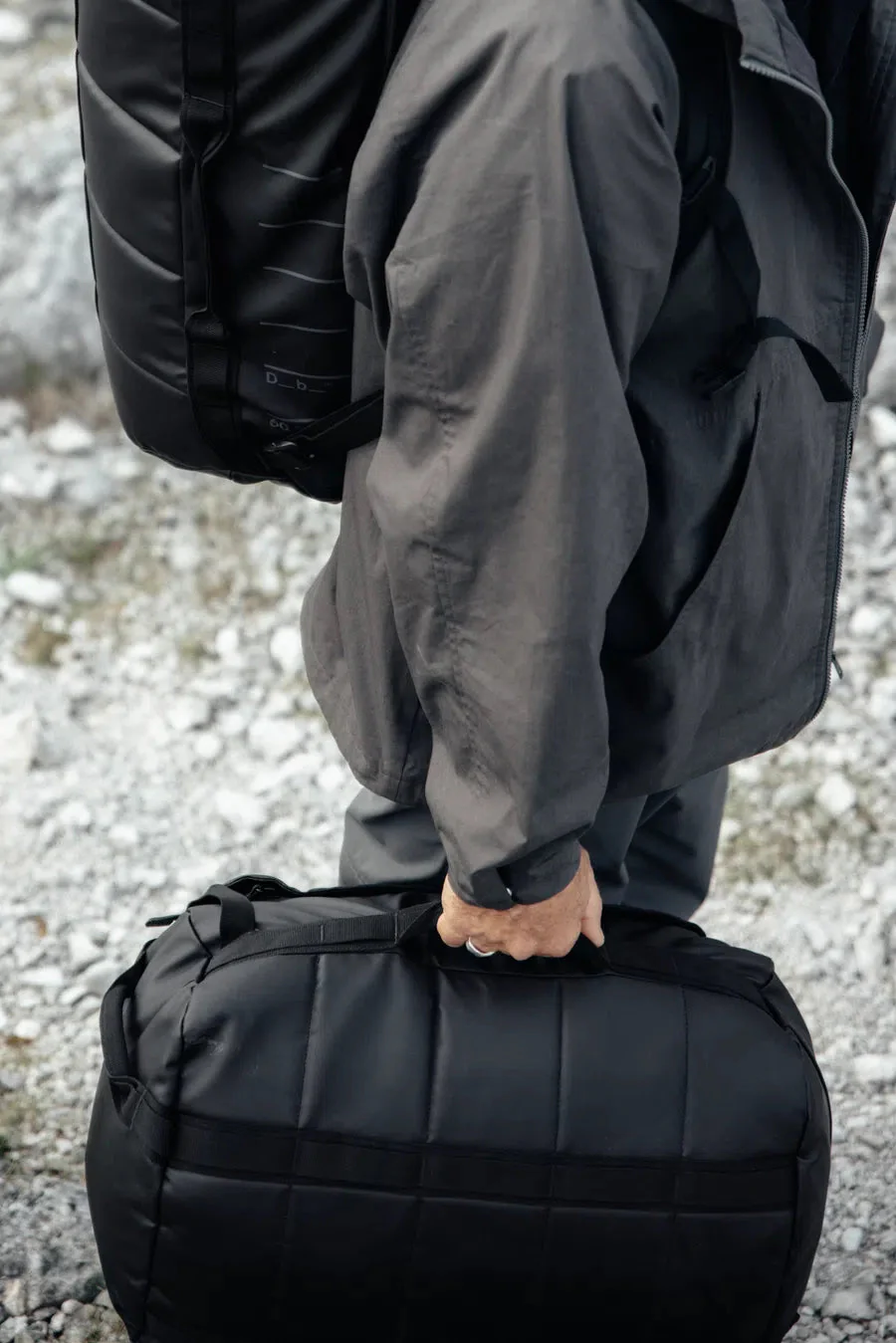 DB Journey Roamer Duffel Backpack 40L - Black Out - Image 6