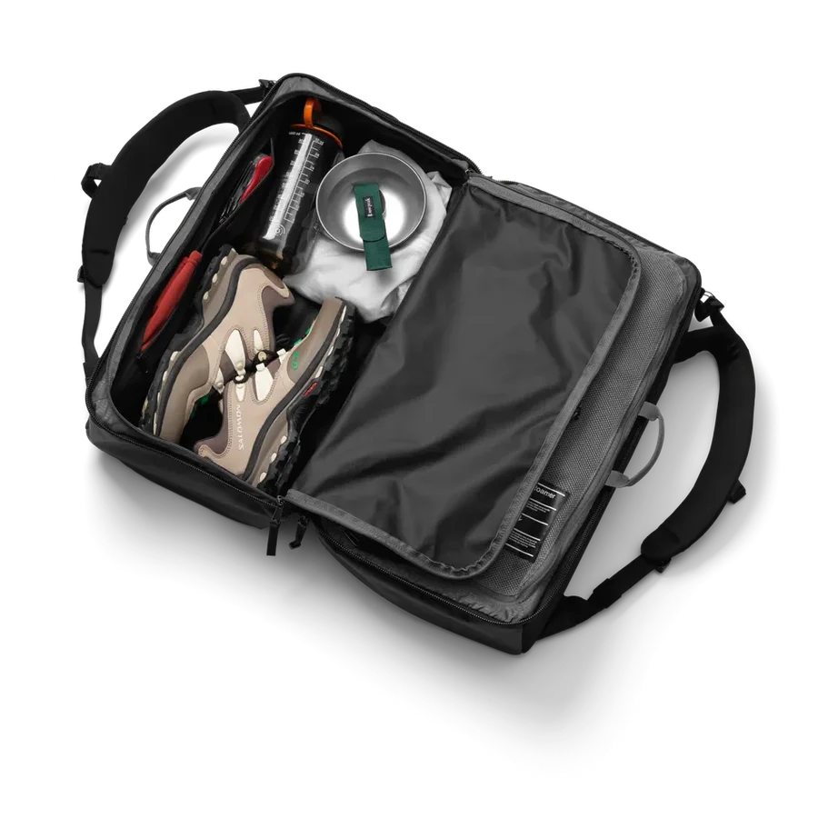 DB Journey Roamer Pro Split Duffel Backpack 50L - Black Out - Image 7