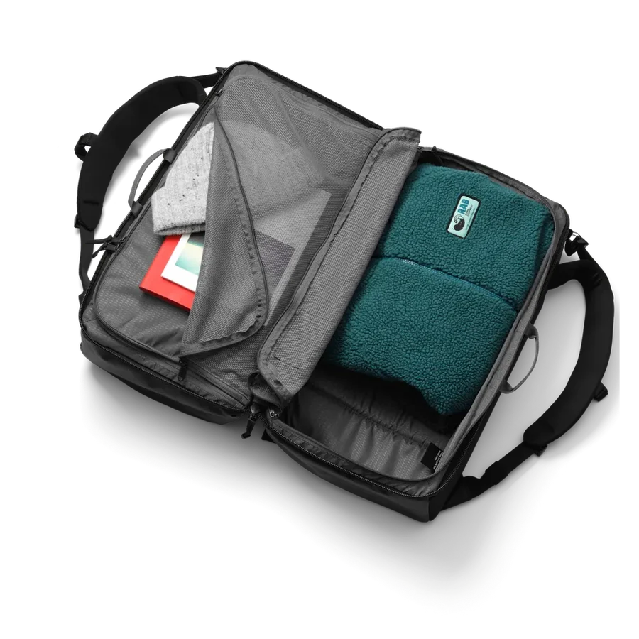 DB Journey Roamer Pro Split Duffel Backpack 50L - Black Out - Image 8