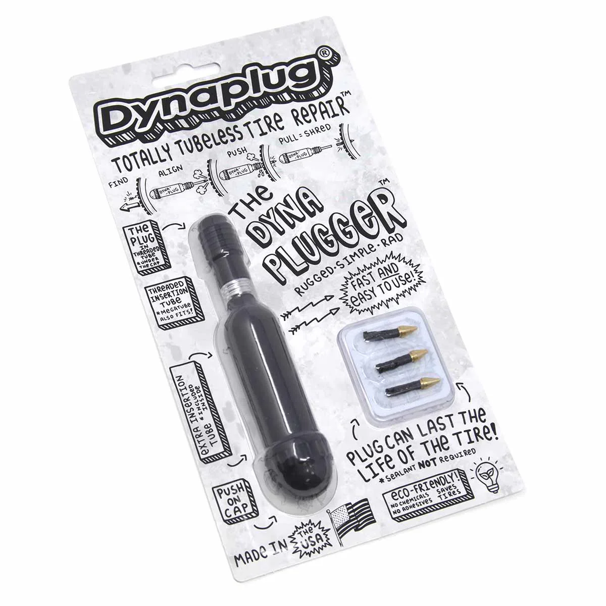 DYNAPLUG Dynaplugger Tubeless Repair and Inflation Kit - Black - Image 3