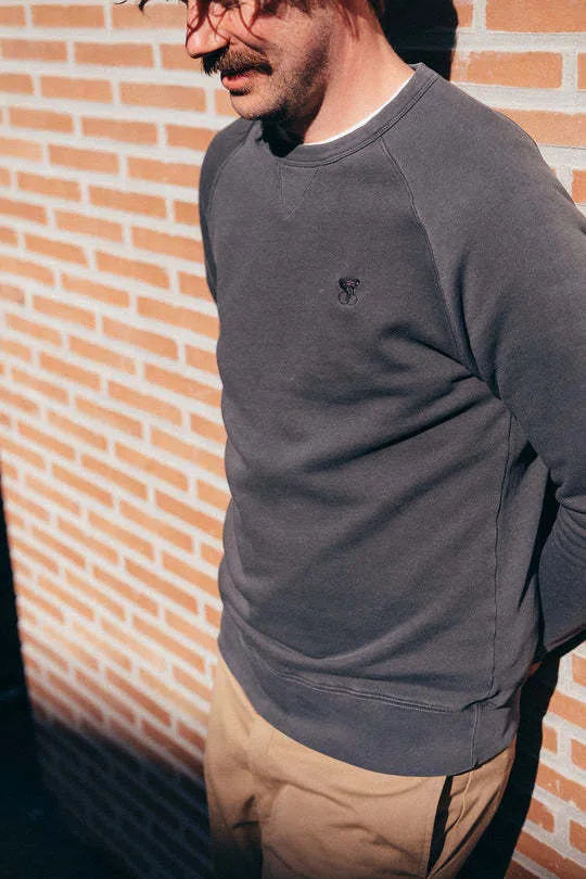 ERSTWHILE Sweatshirt Amateur - Faded Black - Image 4