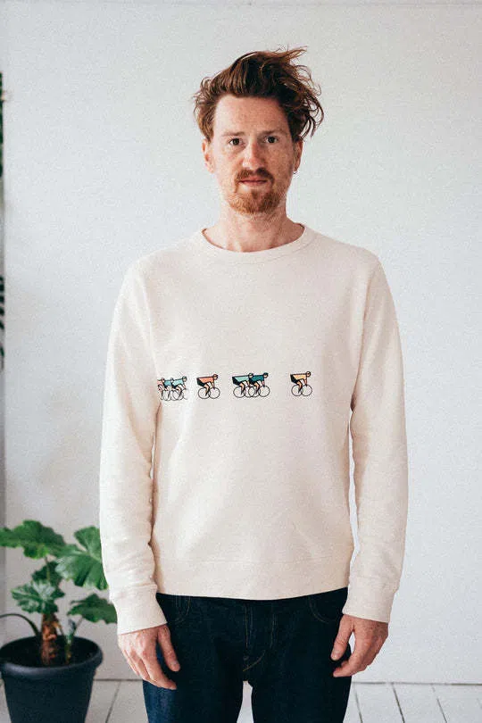 ERSTWHILE Sweatshirt Tête de la Course - Bodacious Beige - Image 3