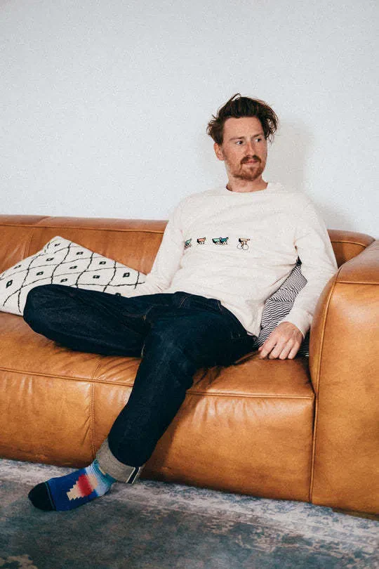 ERSTWHILE Sweatshirt Tête de la Course - Bodacious Beige - Image 7