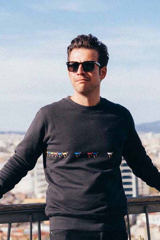ERSTWHILE Sweatshirt Tête de la Course - Faded Black - Image 7