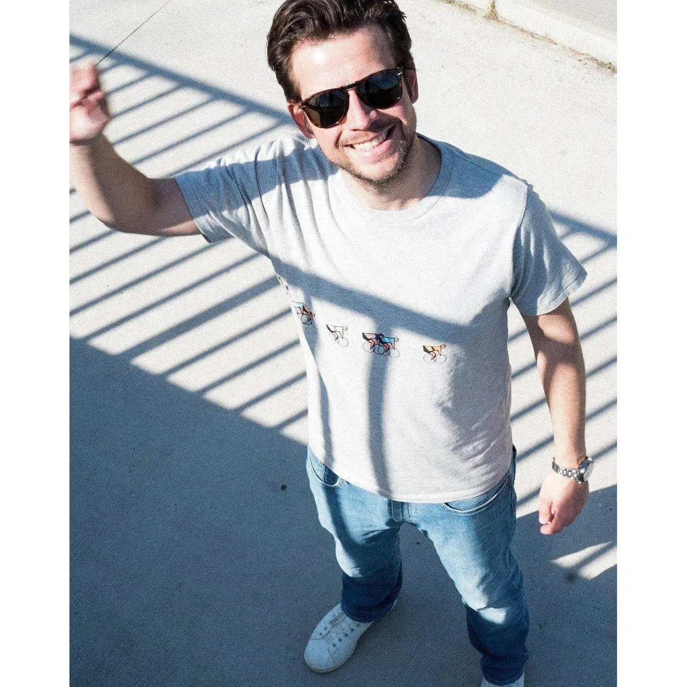 Erstwhile Tshirt Tête de la Course - Grey - Image 3