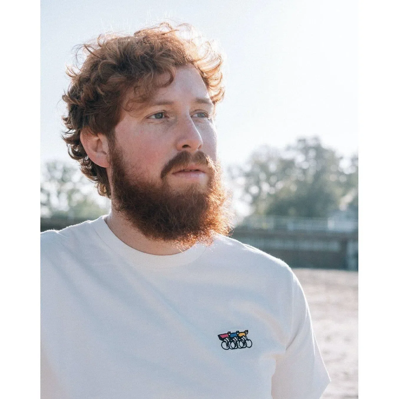 ERSTWHILE Tshirt Waaier - Off White - Image 4