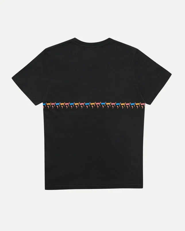 ERSTWHILE Tshirt Tête de la Course 90s - Faded Black - Image 2