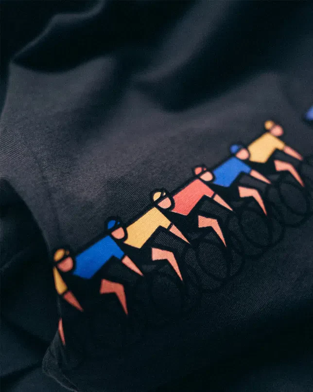 ERSTWHILE Tshirt Tête de la Course 90s - Faded Black - Image 3