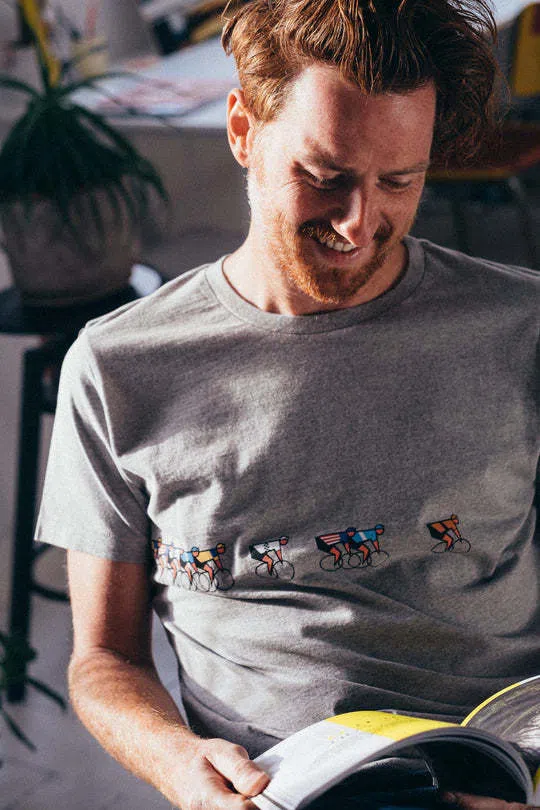 ERSTWHILE Tshirt Tête de la Course - Light Grey - Image 2