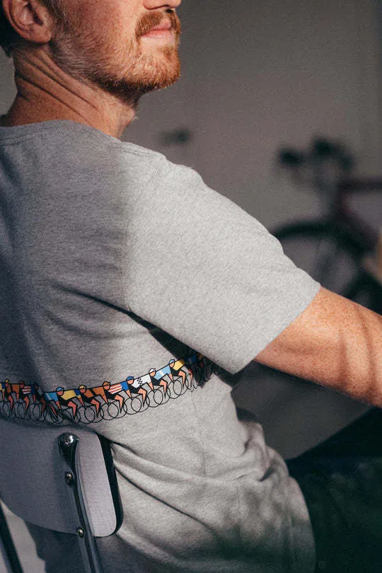 ERSTWHILE Tshirt Tête de la Course - Light Grey - Image 3
